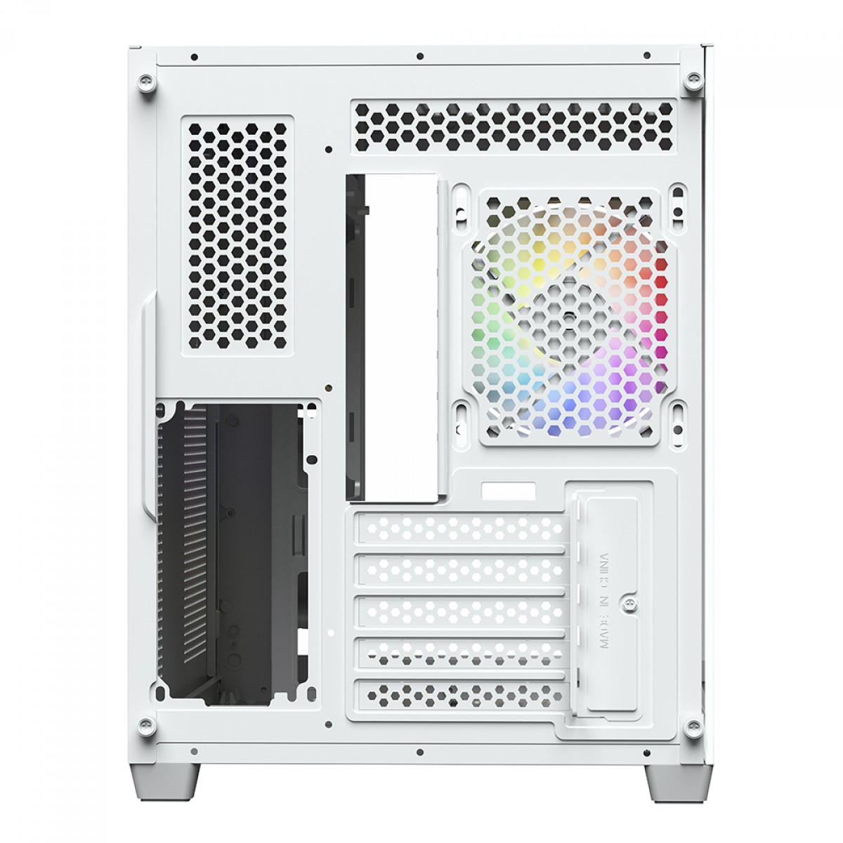 Gabinete Gamer SuperFrame Box, Mid Tower, Vidro Temperado, M-ATX, White, Sem Fonte, Sem Fan