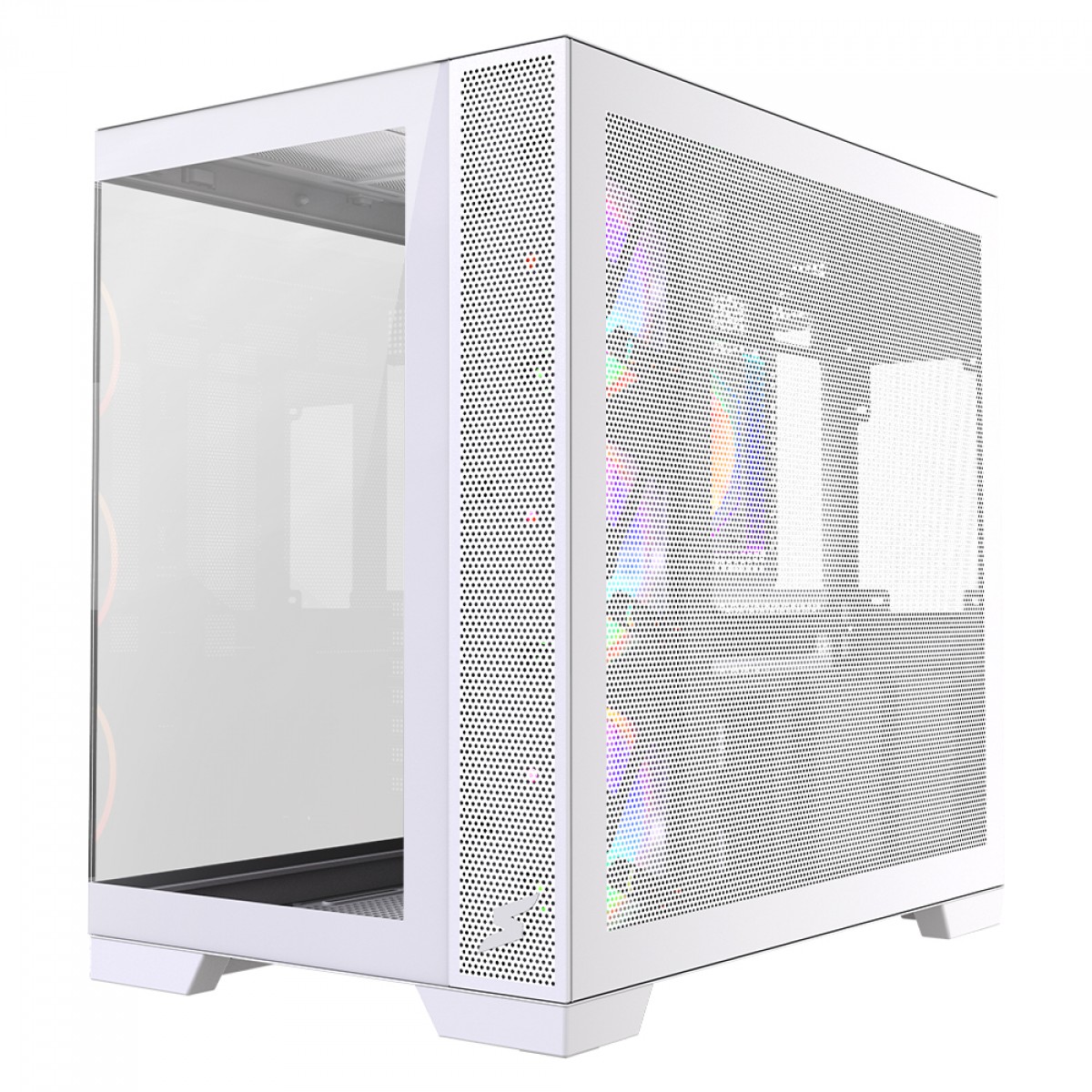 Gabinete Gamer SuperFrame Drakor, Mid Tower, Vidro Temperado, ATX, Com 4 Fans ARGB, Branco, SF-CS-DKMAW4F