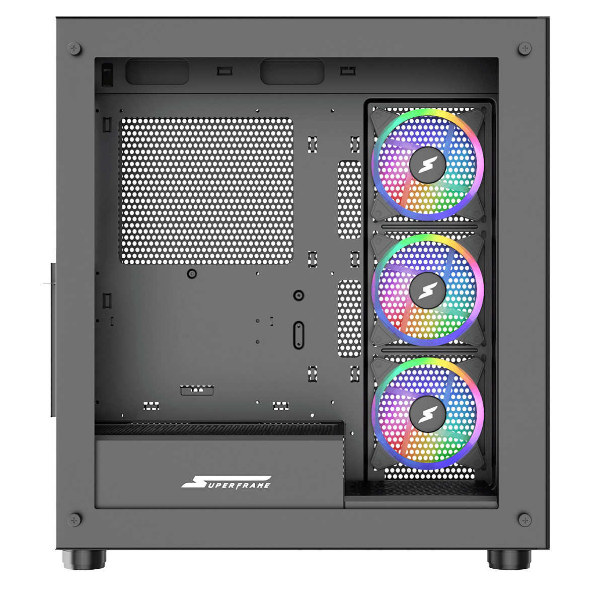 Gabinete Gamer SuperFrame Glass, Mid Tower, RGB, Vidro Temperado, ATX ...