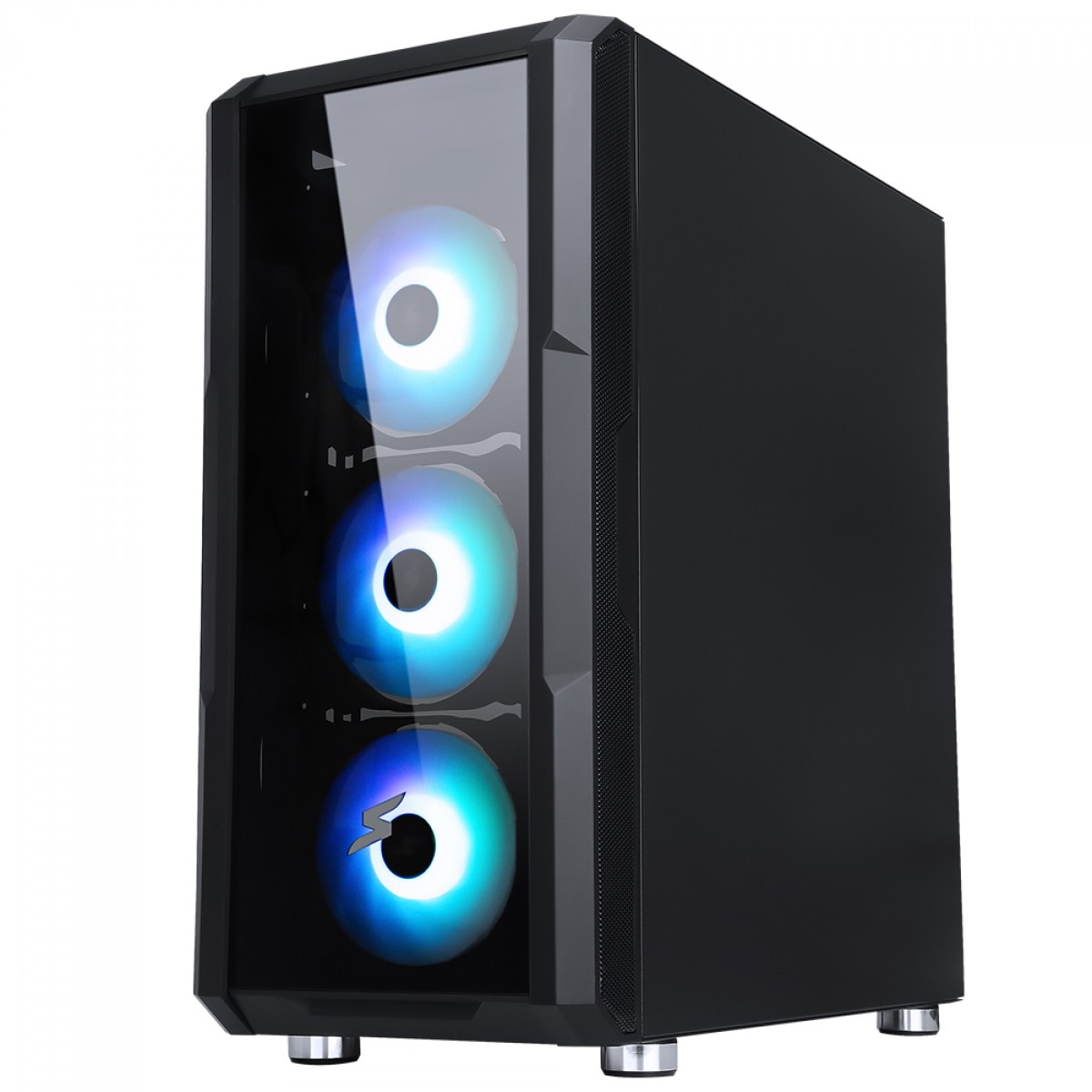 Gabinete Gamer SuperFrame Hazy, Mid Tower, RGB, Vidro Temperado, E-ATX ...