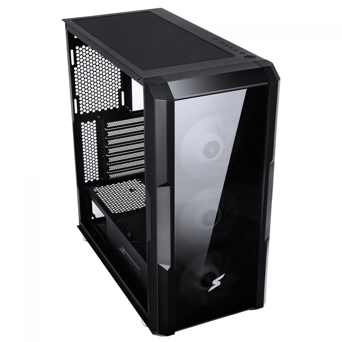 Gabinete Gamer SuperFrame Hazy, Mid Tower, RGB, Vidro Temperado, E-ATX ...