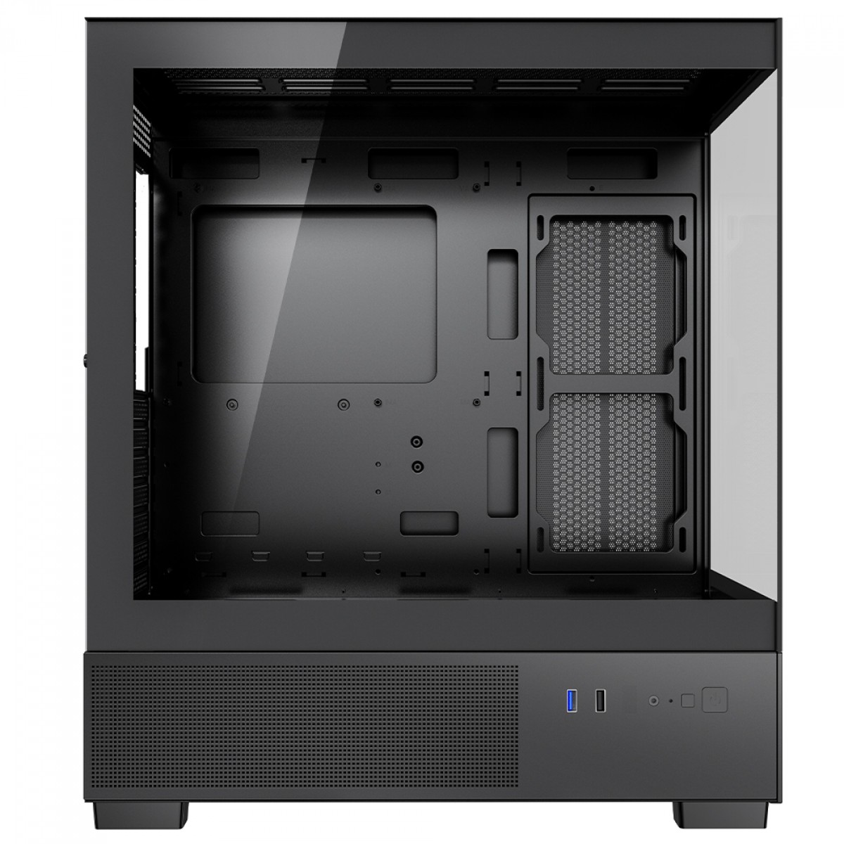 Gabinete Gamer SuperFrame Nebula, Mid Tower, Vidro Temperado, E-ATX, Com 3 Fans ARGB, Preto, SF-CS-NBMAB3F