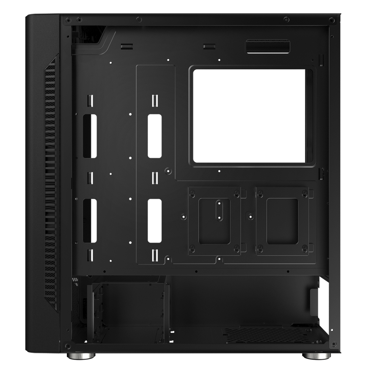 Gabinete Gamer SuperFrame Overtake, Mid Tower, Vidro Temperado, ATX, Sem Fonte, Com 3 Fans