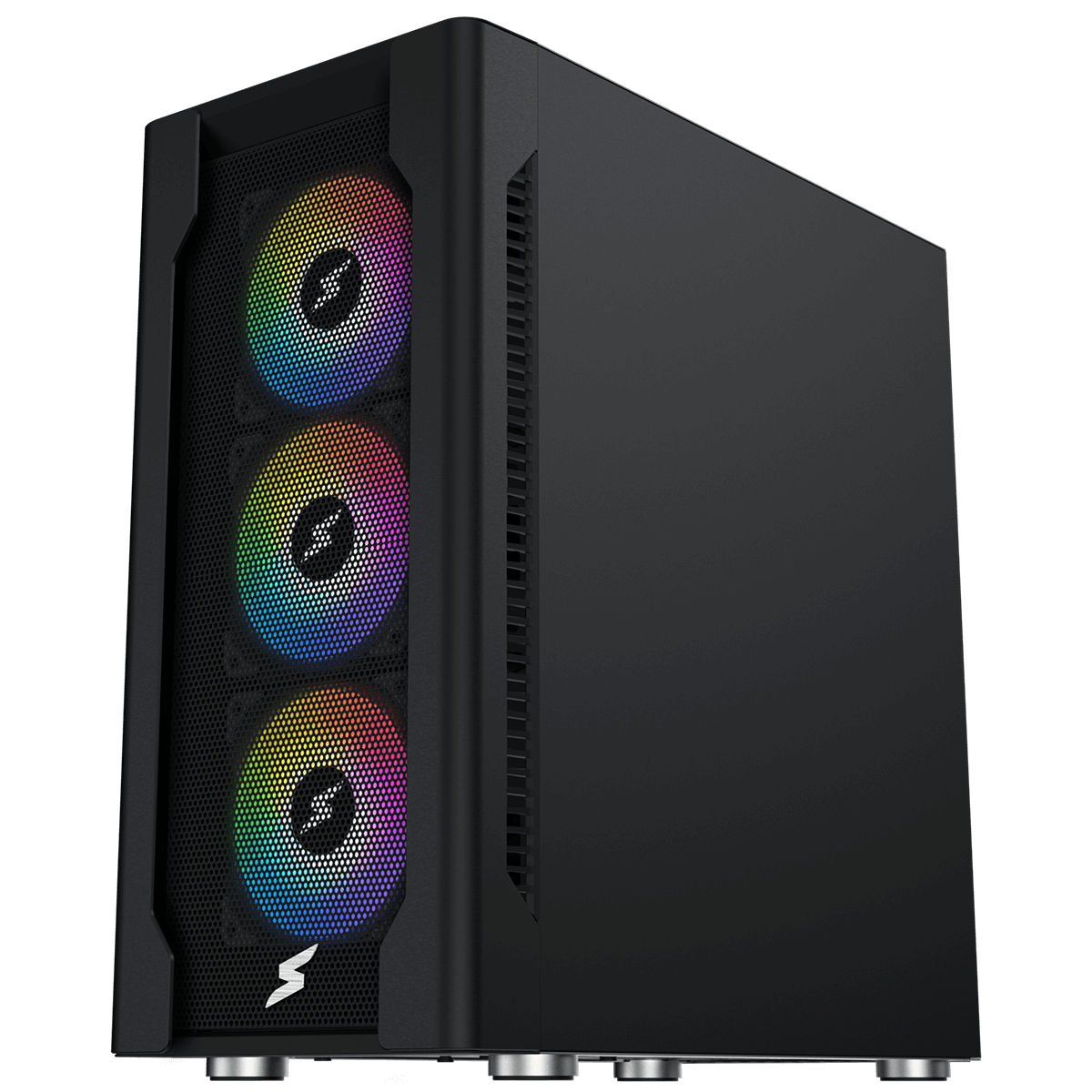 Gabinete Gamer SuperFrame Overtake, Mid Tower, Vidro Temperado, ATX, Sem Fonte, Com 3 Fans