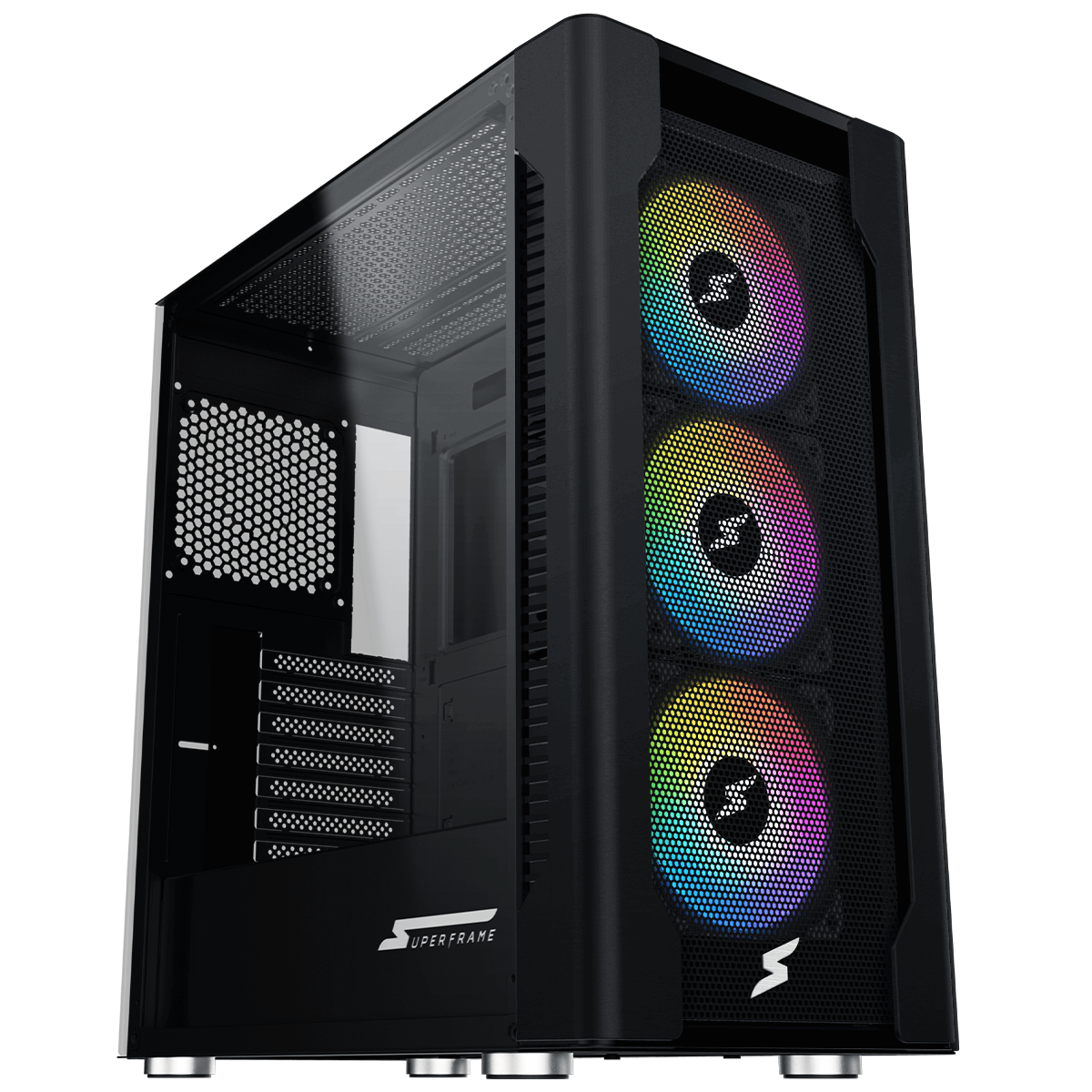 Gabinete Gamer SuperFrame Overtake, Mid Tower, Vidro Temperado, ATX ...