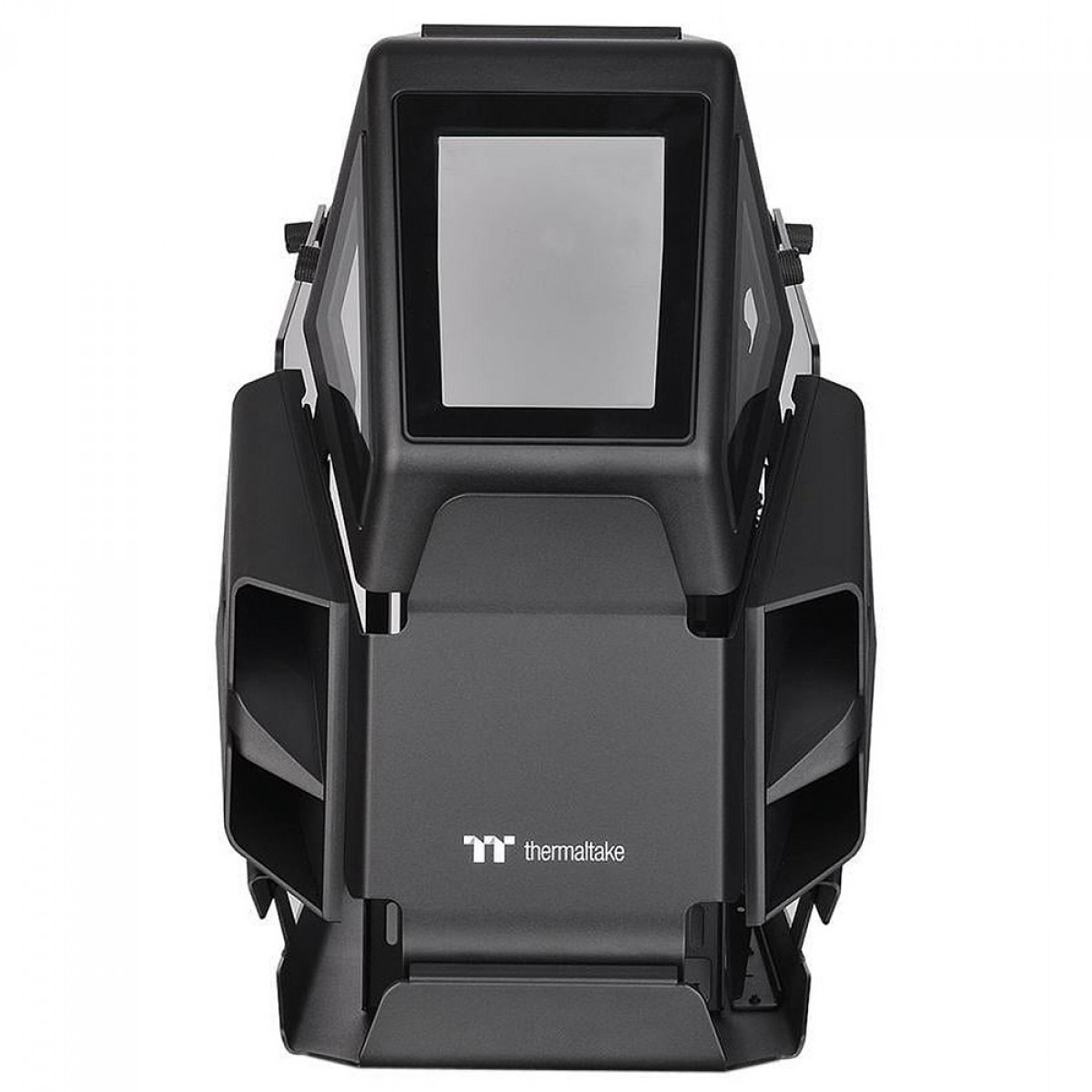 Gabinete Gamer Thermaltake AH T200 Black, Mid Tower, Vidro Temperado, mATX, Sem Fonte, Sem Fan, Preto, CA-1R4-00S1WN-00