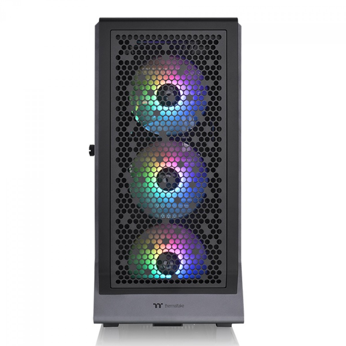 Gabinete Gamer Thermaltake Ceres 500 TG, ARGB, Mid Tower, Vidro Temperado, E-ATX, Black, Sem Fonte, Com 4 Fans, CA-1X5-00M1WN-00