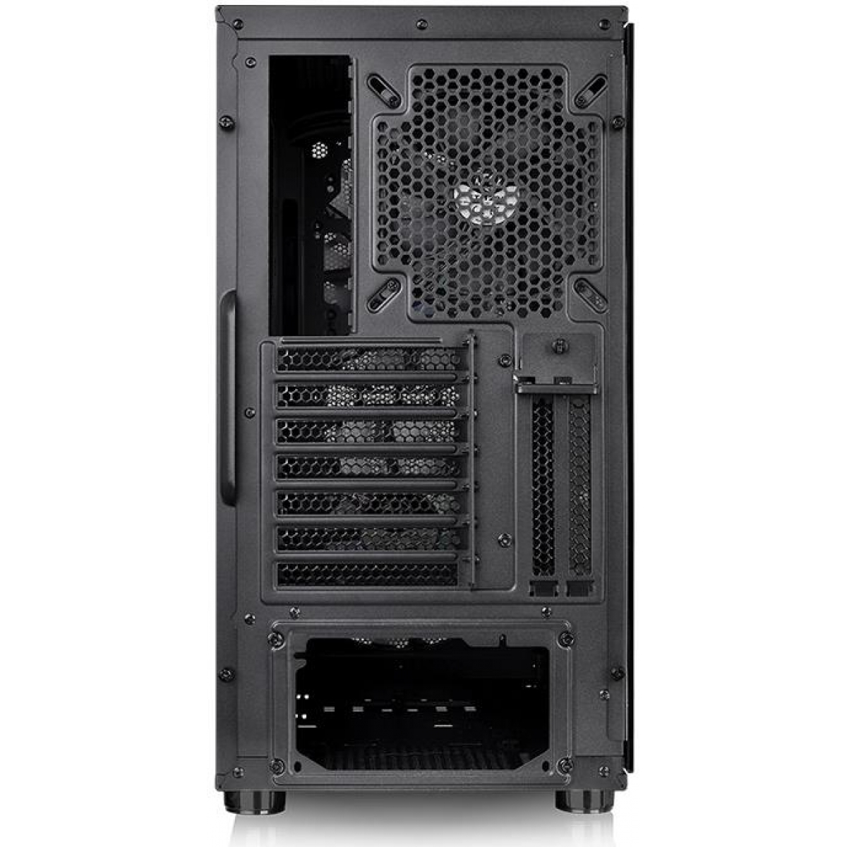 Gabinete Gamer Thermaltake Comander C33 TG ARGB, Mid Tower, Com 3 Fans, Vidro Temperado, Black, Sem Fonte, CA-1N4-00M1WN-00