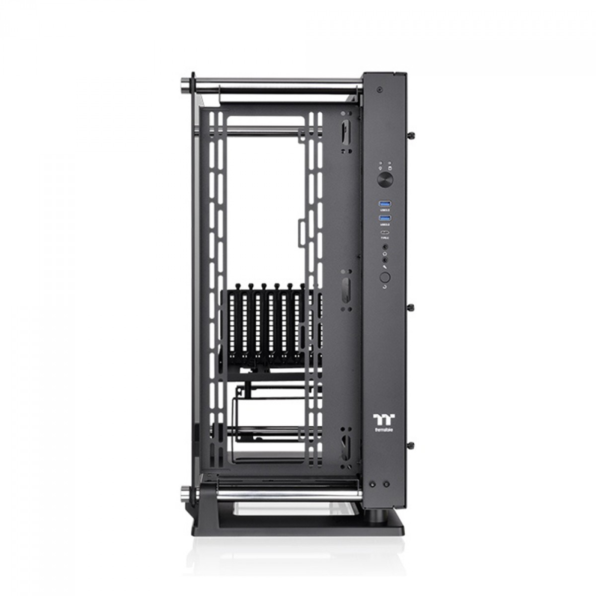 Gabinete Gamer Thermaltake Core P3 TG Pro, Mid Tower, Vidro Temperado, Black, Sem Fonte, Sem Fan, CA-1G4-00M1WN-09