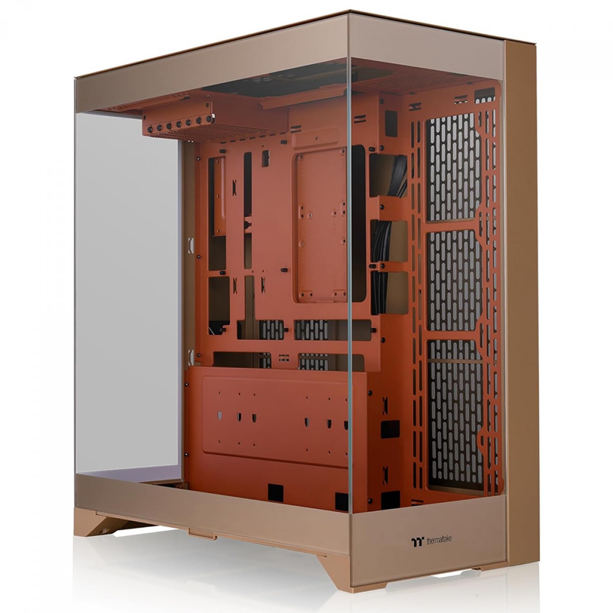 Gabinete Gamer Thermaltake CTE E550 TG Gravel Sand, Mid Tower, Vidro Temperado, E-ATX, Sem Fonte, Sem Fans, CA-1Z8-00MGWN-00