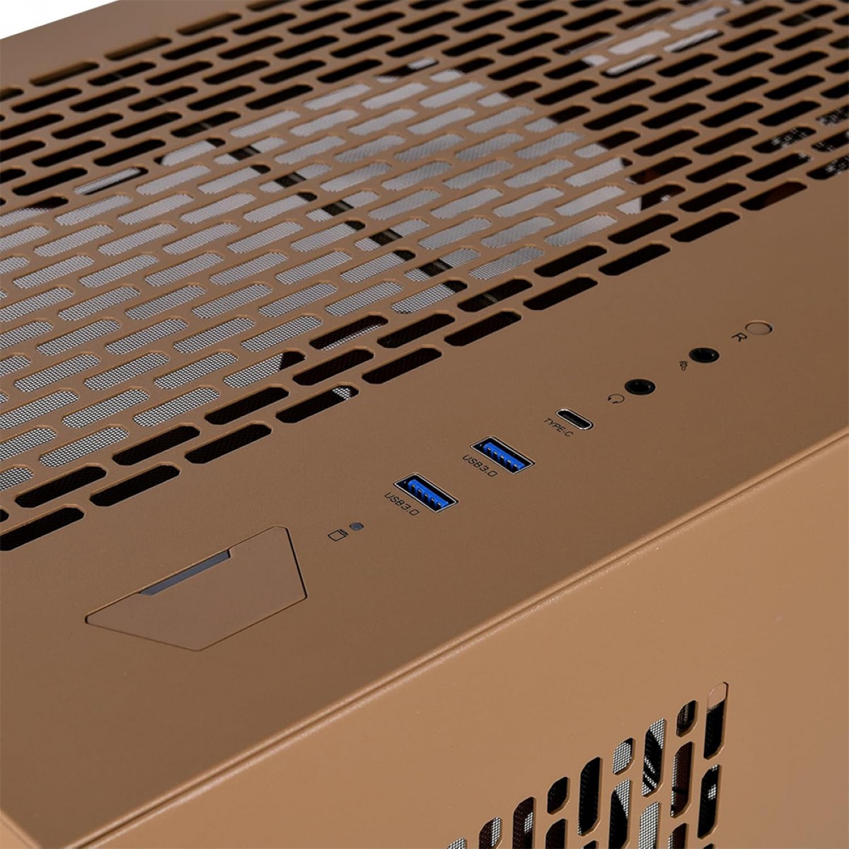 Gabinete Gamer Thermaltake CTE E550 TG Gravel Sand, Mid Tower, Vidro Temperado, E-ATX, Sem Fonte, Sem Fans, CA-1Z8-00MGWN-00