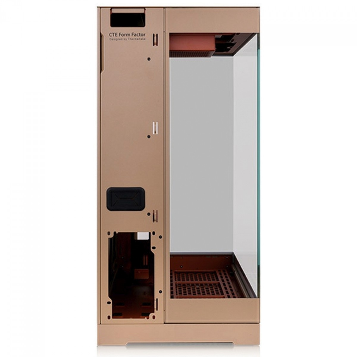 Gabinete Gamer Thermaltake CTE E550 TG Gravel Sand, Mid Tower, Vidro Temperado, E-ATX, Sem Fonte, Sem Fans, CA-1Z8-00MGWN-00