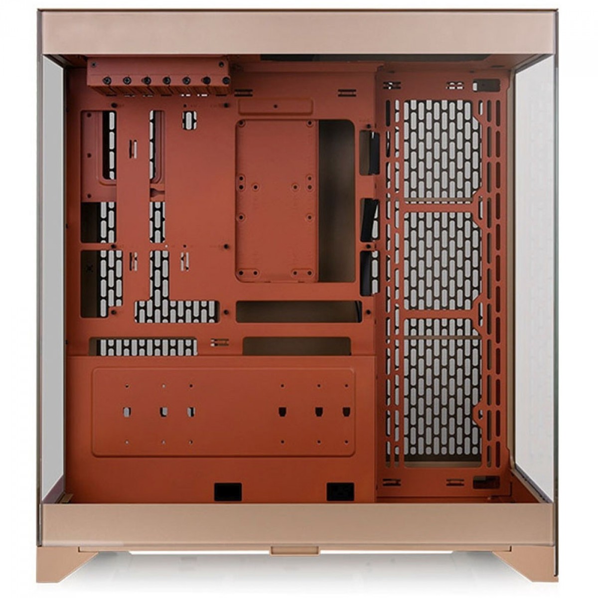 Gabinete Gamer Thermaltake CTE E550 TG Gravel Sand, Mid Tower, Vidro Temperado, E-ATX, Sem Fonte, Sem Fans, CA-1Z8-00MGWN-00