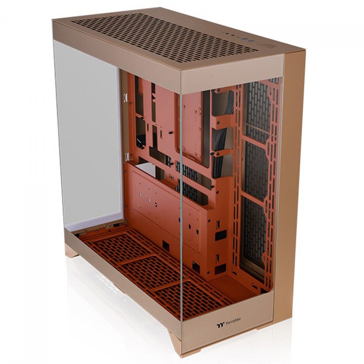 Gabinete Gamer Thermaltake CTE E550 TG Gravel Sand, Mid Tower, Vidro Temperado, E-ATX, Sem Fonte, Sem Fans, CA-1Z8-00MGWN-00