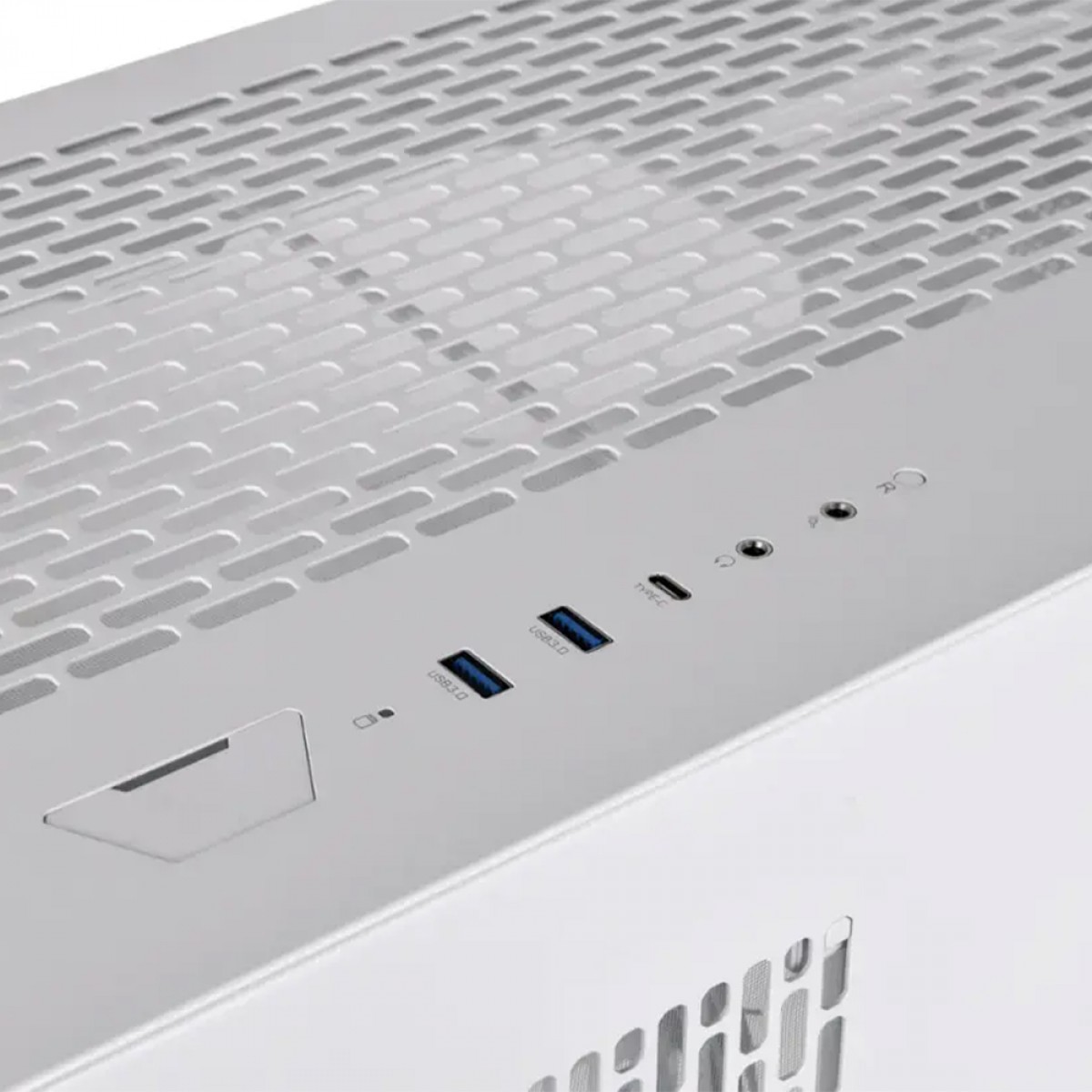 Gabinete Gamer Thermaltake CTE E550 TG Snow, Mid Tower, Vidro Temperado, E-ATX, Sem Fonte, Sem Fans, Branco, CA-1Z8-00M6WN-00