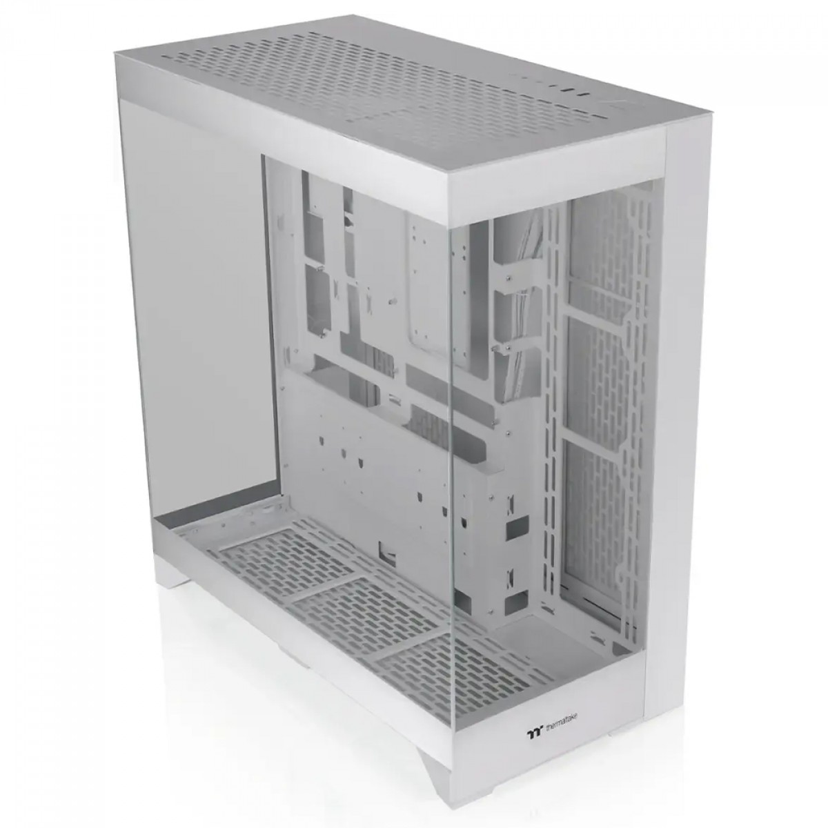 Gabinete Gamer Thermaltake CTE E550 TG Snow, Mid Tower, Vidro Temperado, E-ATX, Sem Fonte, Sem Fans, Branco, CA-1Z8-00M6WN-00