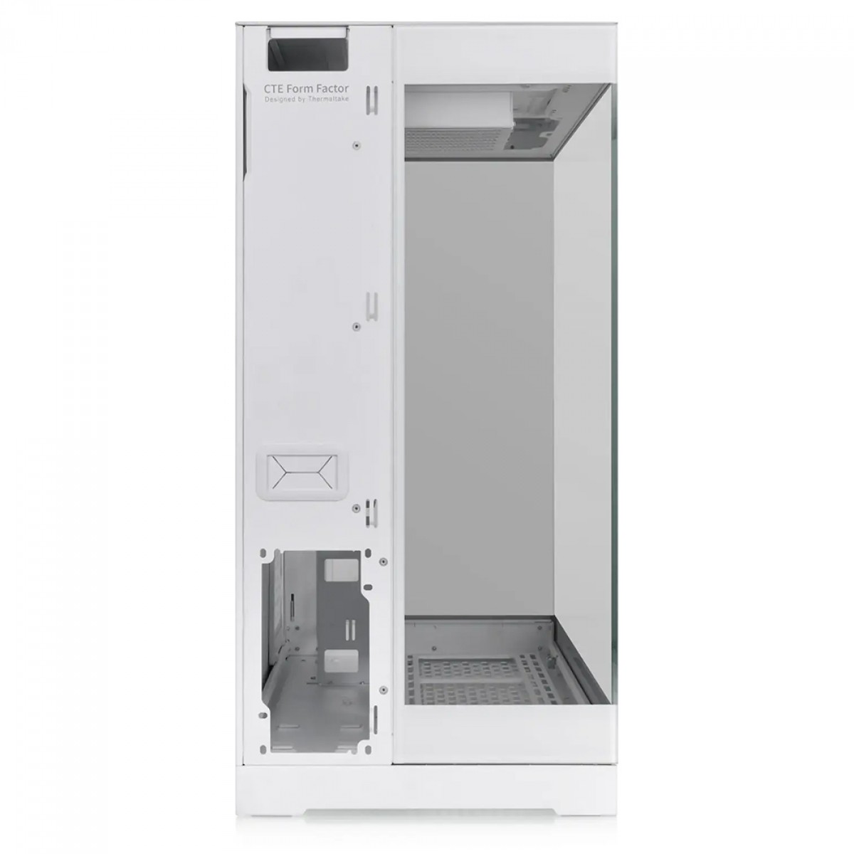 Gabinete Gamer Thermaltake CTE E550 TG Snow, Mid Tower, Vidro Temperado, E-ATX, Sem Fonte, Sem Fans, Branco, CA-1Z8-00M6WN-00