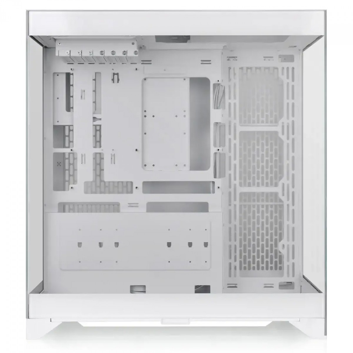 Gabinete Gamer Thermaltake CTE E550 TG Snow, Mid Tower, Vidro Temperado, E-ATX, Sem Fonte, Sem Fans, Branco, CA-1Z8-00M6WN-00