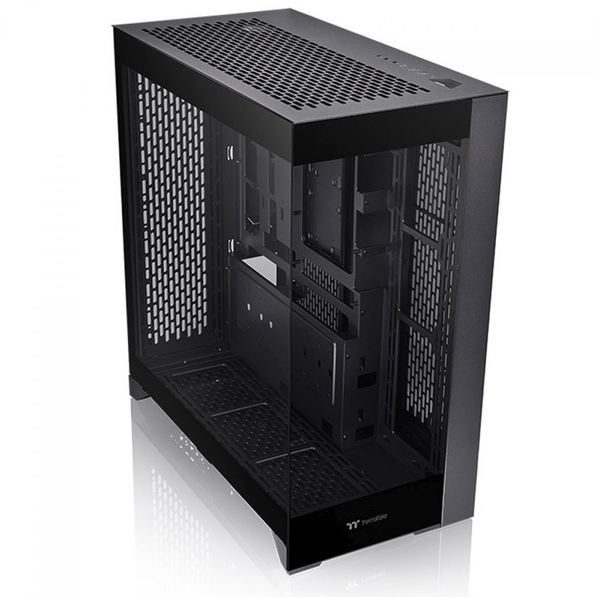 Gabinete Gamer Thermaltake CTE E660 MX, Mid Tower, Vidro Temperado, E-ATX, Sem Fonte, Sem Fans, Preto, CA-1Y3-00M1WN-01