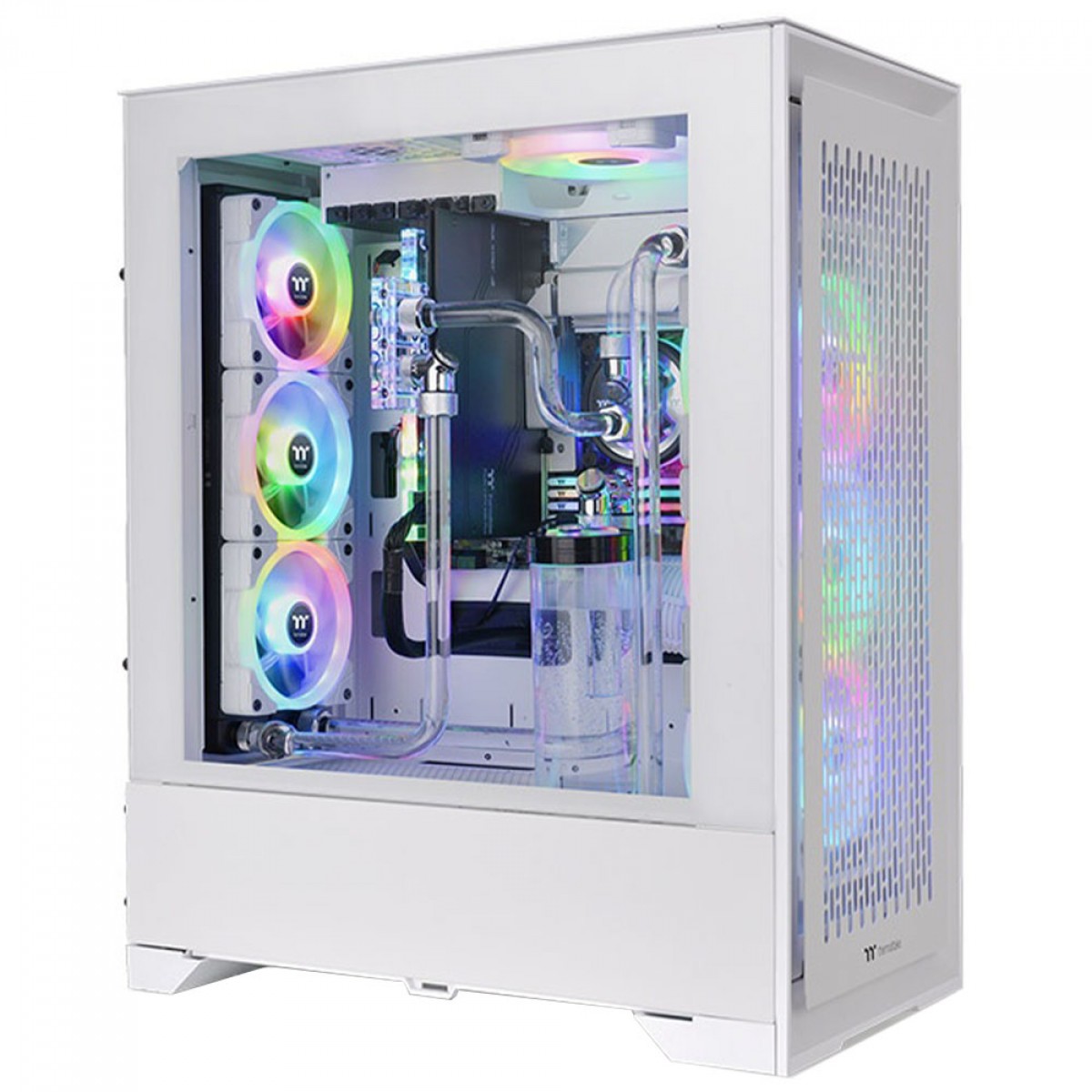 Gabinete Gamer Thermaltake CTE T500 Air Snow, Full Tower, Vidro Temperado, E-ATX, Sem Fonte, Com 3 Fans, CA-1X8-00F6WN-00