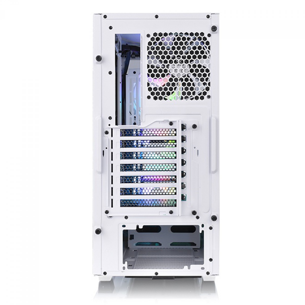 Gabinete Gamer Thermaltake Divider 300 TG Snow ARGB, Mid Tower, Vidro Temperado, ATX, Sem Fonte, Com 3 Fans, CA-1S2-00M6WN-01