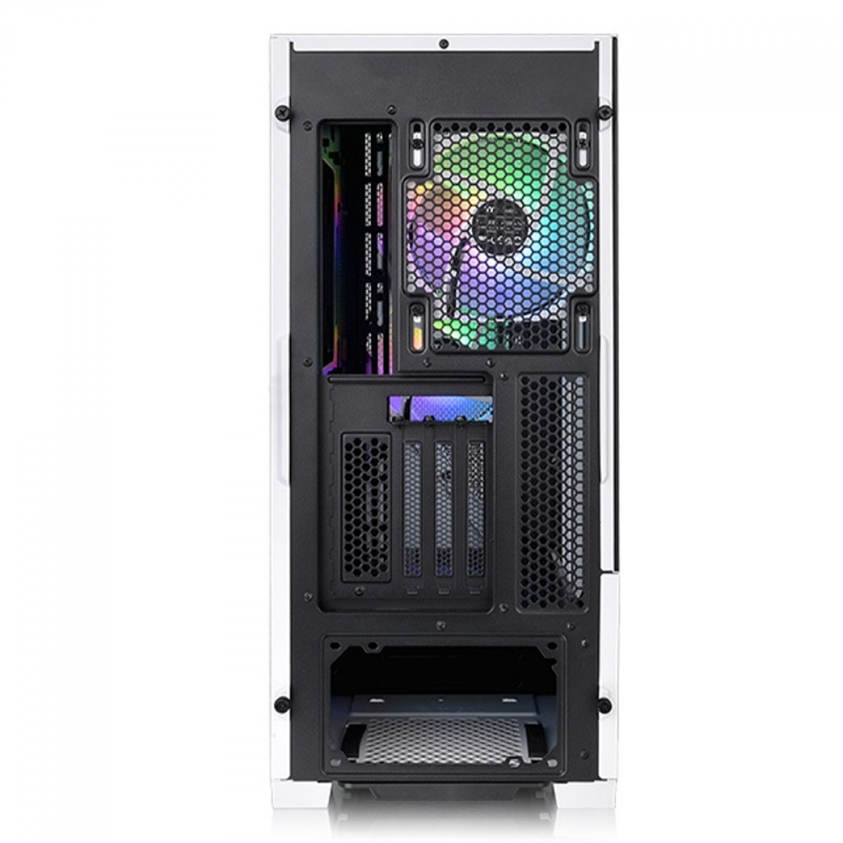 Gabinete Gamer Thermaltake Divider 370 TG ARGB, Snow, Mid Tower, Vidro Temperado, E-ATX, Sem Fonte, Com 3 Fans, CA-1S4-00M6WN-00