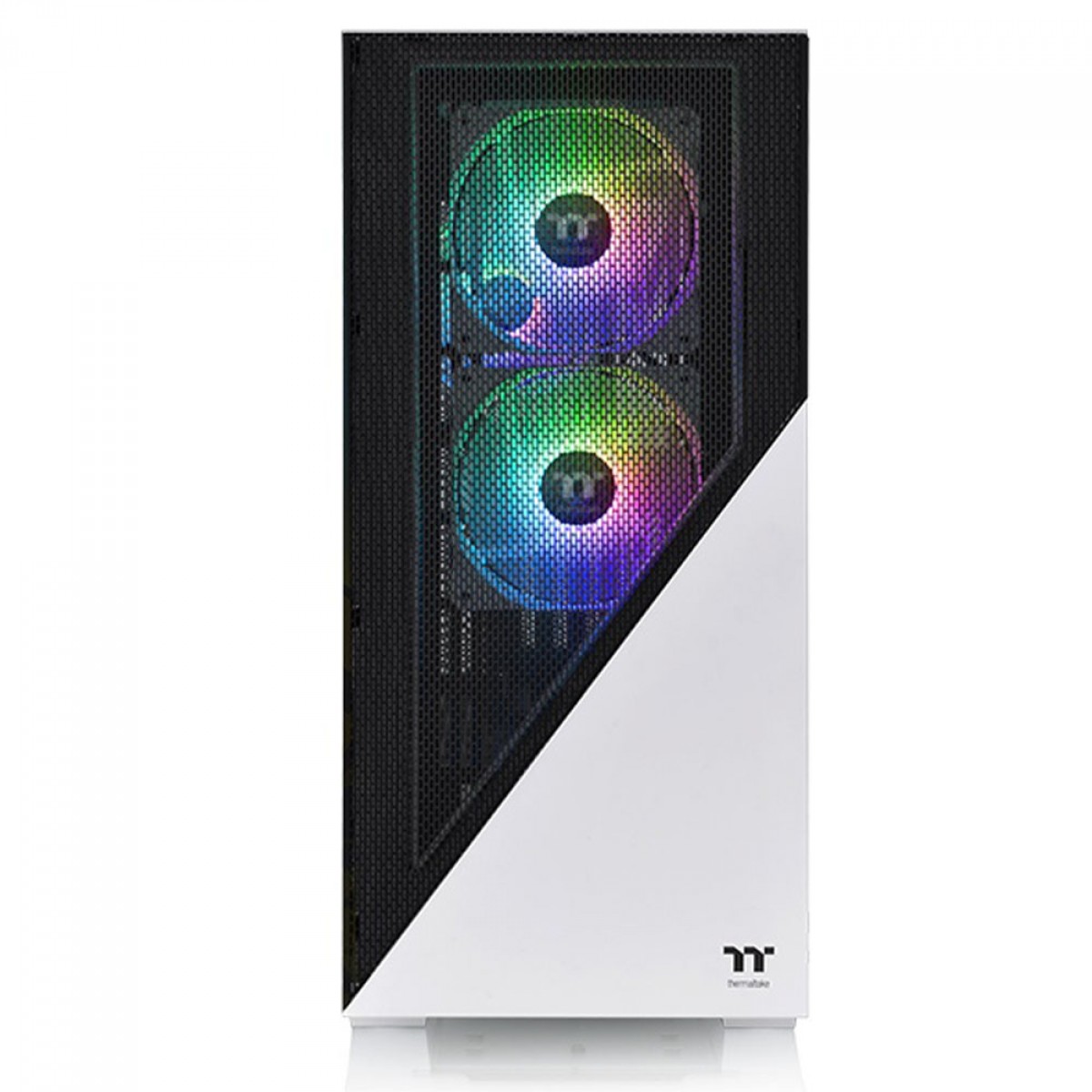 Gabinete Gamer Thermaltake Divider 370 TG ARGB, Snow, Mid Tower, Vidro Temperado, E-ATX, Sem Fonte, Com 3 Fans, CA-1S4-00M6WN-00