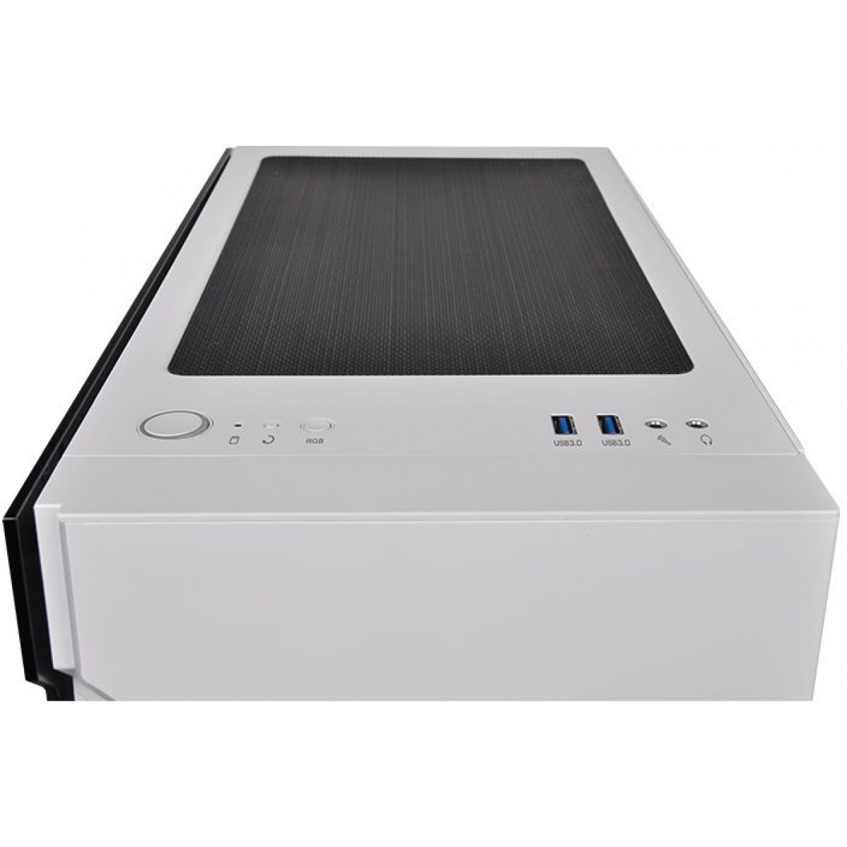 Gabinete Gamer Thermaltake H200 TG Snow RGB, Mid Tower, Vidro Temperado, White, Sem Fonte, CA-1M3-00M6WN-00