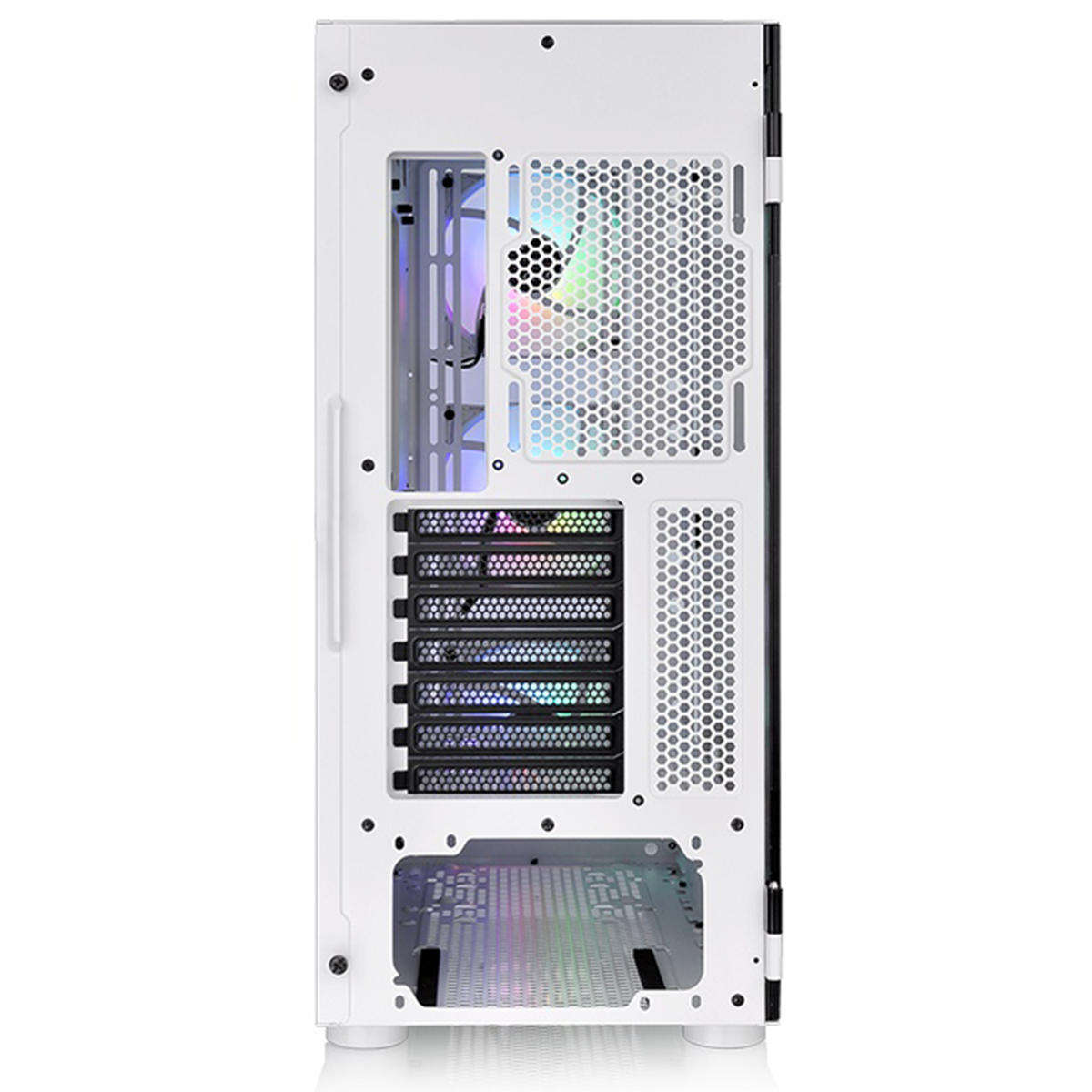 Gabinete Gamer Thermaltake H570 TG ARGB Snow, Mid Tower, Vidro Temperado, White, E-ATX, Sem Fonte, Com 3 Fans, CA-1T9-00M6WN-01