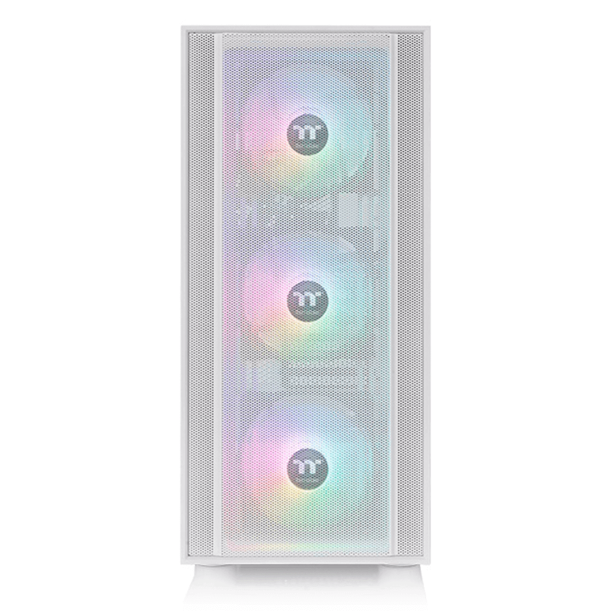 Gabinete Gamer Thermaltake H570 TG ARGB Snow, Mid Tower, Vidro Temperado, White, E-ATX, Sem Fonte, Com 3 Fans, CA-1T9-00M6WN-01