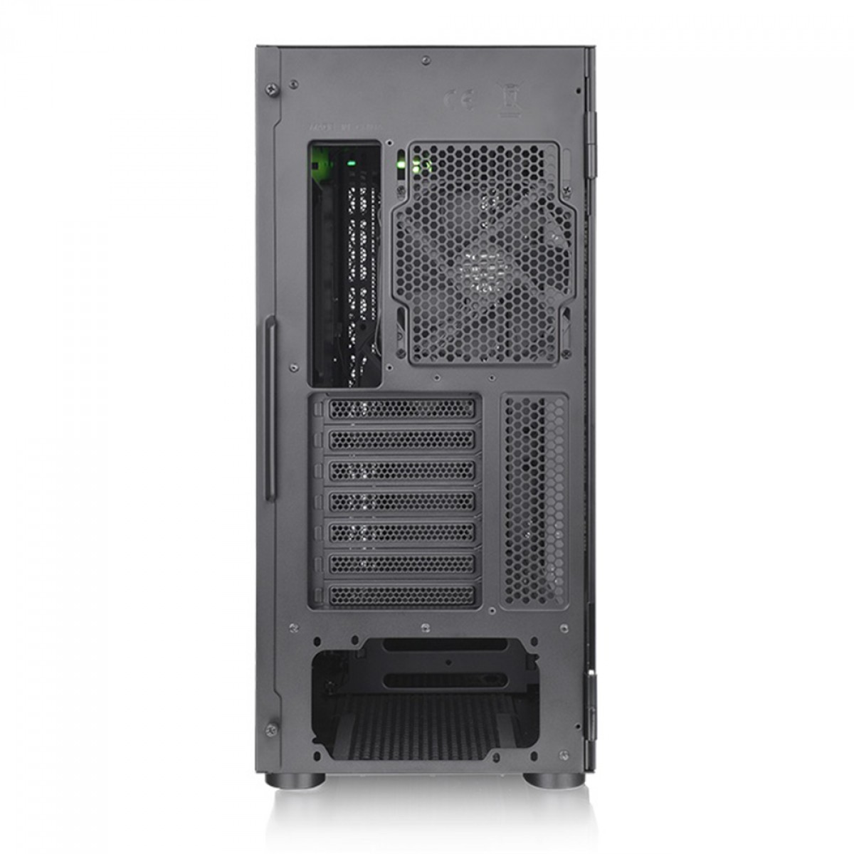 Gabinete Gamer Thermaltake H590 TG ARGB, Mid Tower, Vidro Temperado, Black, E-ATX, Sem Fonte, Com 2 Fans, CA-1X4-00M1WN-00