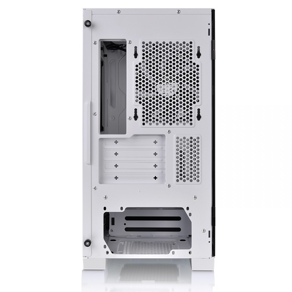 Gabinete Gamer Thermaltake S100TG, Mini Tower, Vidro Temperado, White, MATX, Com Fonte 600W, Com 1 Fan, CA-3Q9-60S6WZ-00