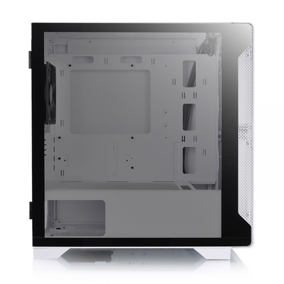 Gabinete Gamer Thermaltake S100TG, Mini Tower, Vidro Temperado, White, MATX, Com Fonte 600W, Com 1 Fan, CA-3Q9-60S6WZ-00