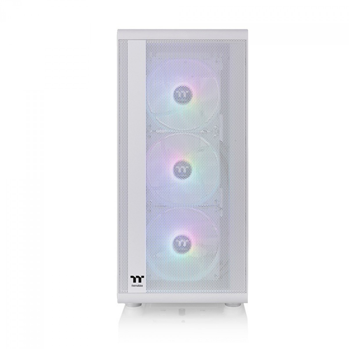 Gabinete Gamer Thermaltake S200 TG ARGB Snow, Mid Tower, Vidro Temperado, ATX, White, Com Fonte 650W, Com 4 Fans, CA-3X2-65M6WZ-00