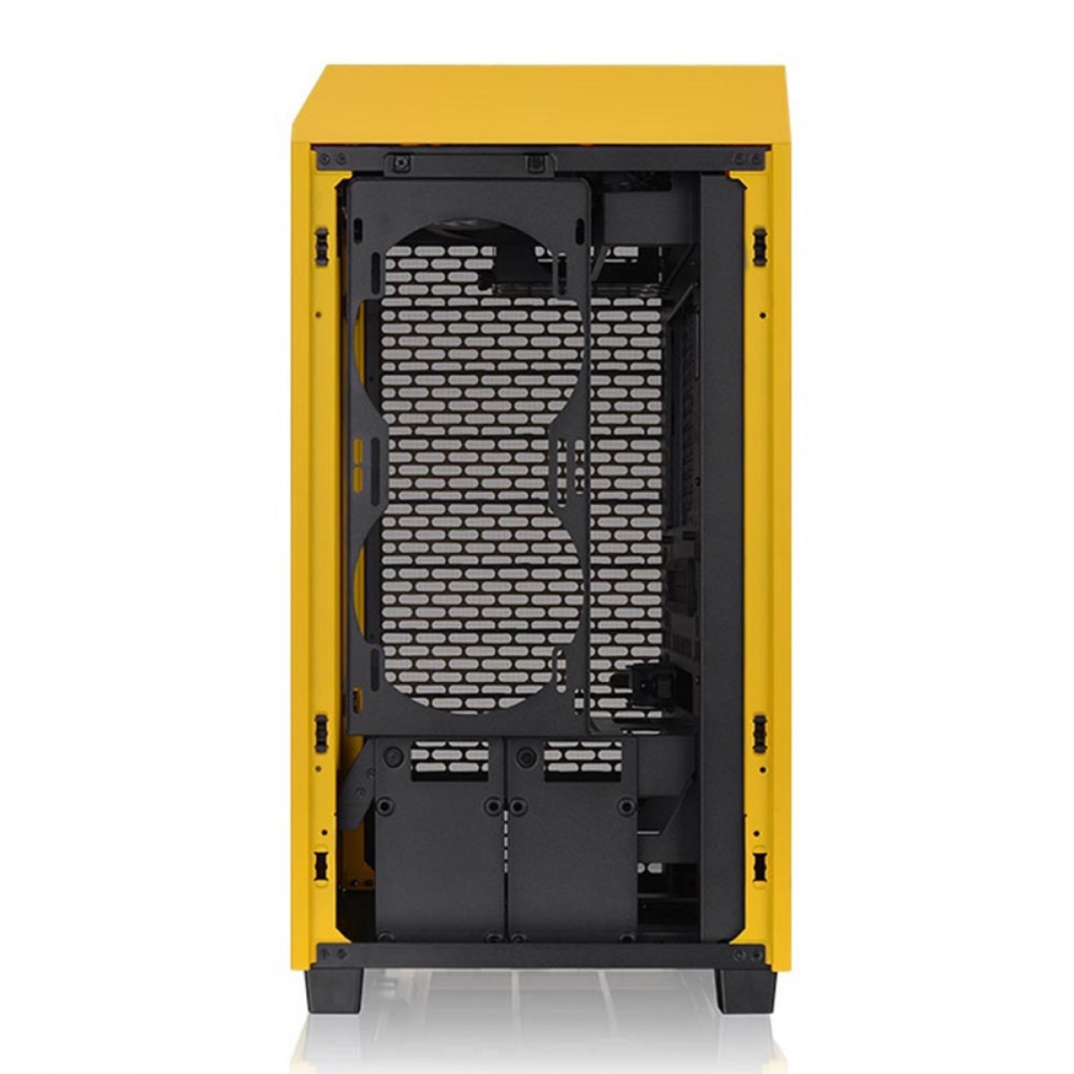 Gabinete Gamer Thermaltake The Tower 200 Bumblebee, Mini Tower, Vidro Temperado, Mini-ITX, Sem Fonte, Com 2 Fans, CA-1X9-00S4WN-00