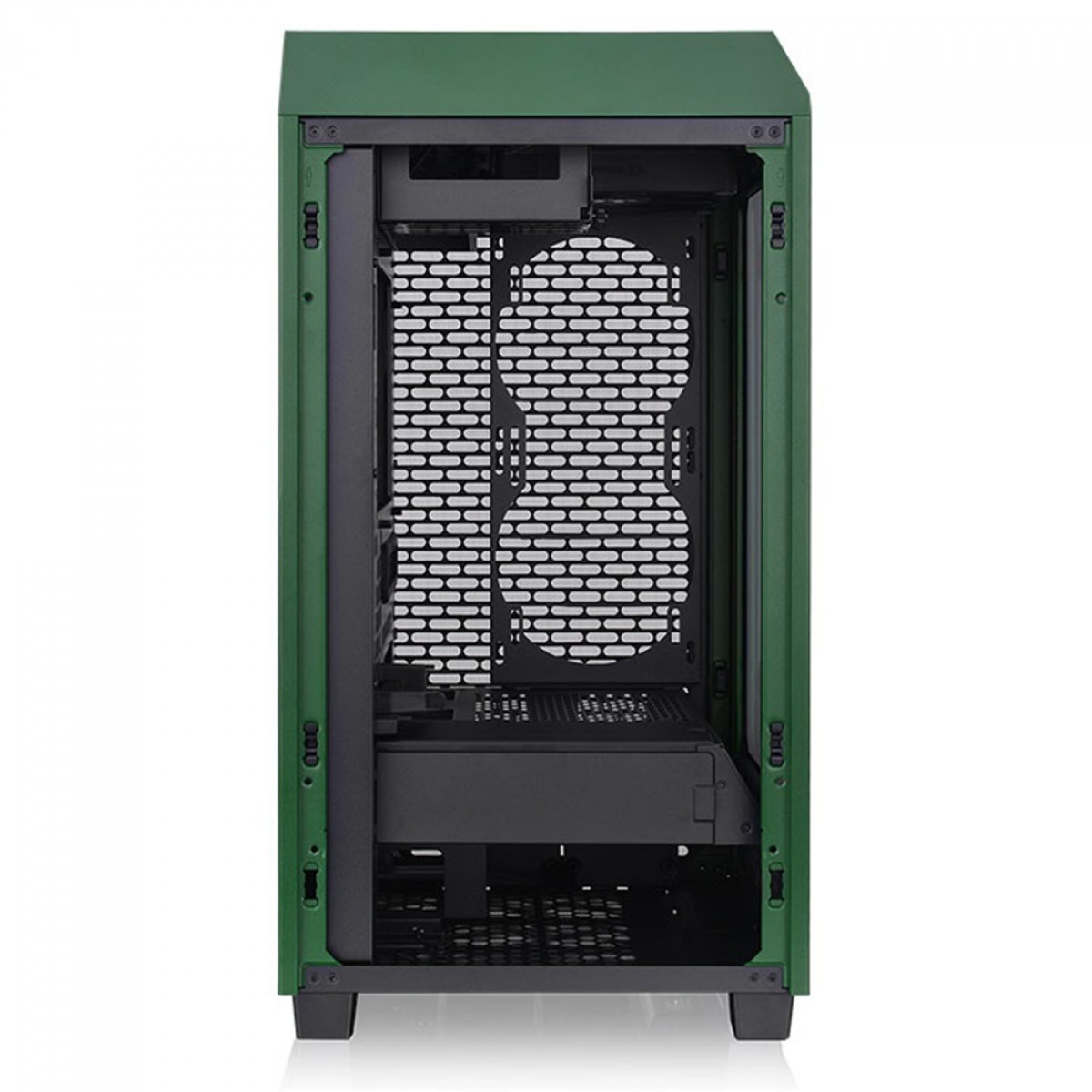 Gabinete Gamer Thermaltake The Tower 200 Racing Green, Mini Tower, Vidro Temperado, Mini-ITX, Sem Fonte, Com 2 Fans, CA-1X9-00SCWN-00