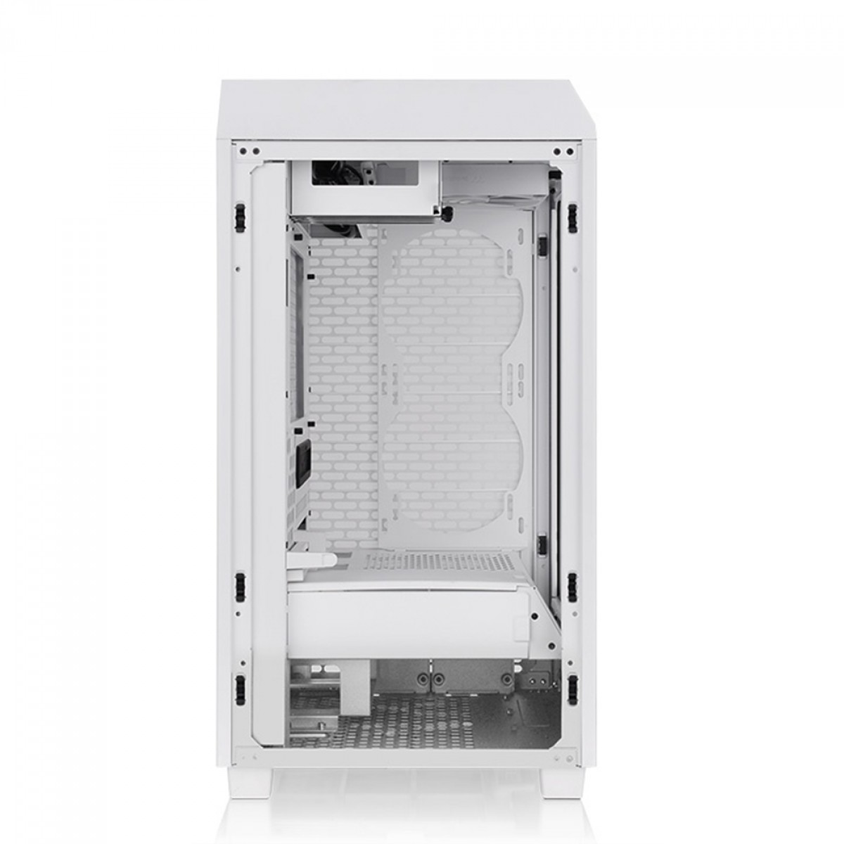 Gabinete Gamer Thermaltake The Tower 200 Snow, Mini Tower, Vidro Temperado, Mini-ITX, Branco, Sem Fonte, Com 2 Fans, CA-1X9-00S6WN-00