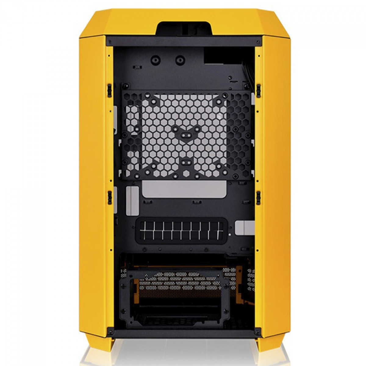 Gabinete Gamer Thermaltake The Tower 300 Bumblebee, Micro Tower, Vidro Temperado, mATX, Sem Fonte, Com 2 Fans, Amarelo, CA-1Y4-00S4WN-00