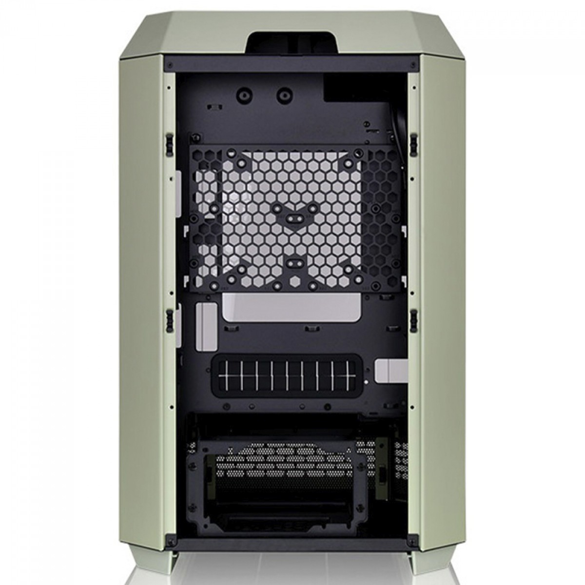 Gabinete Gamer Thermaltake The Tower 300 Matcha Green, Micro Tower, Vidro Temperado, mATX, Sem Fonte, Com 2 Fans, Verde, CA-1Y4-00SEWN-00