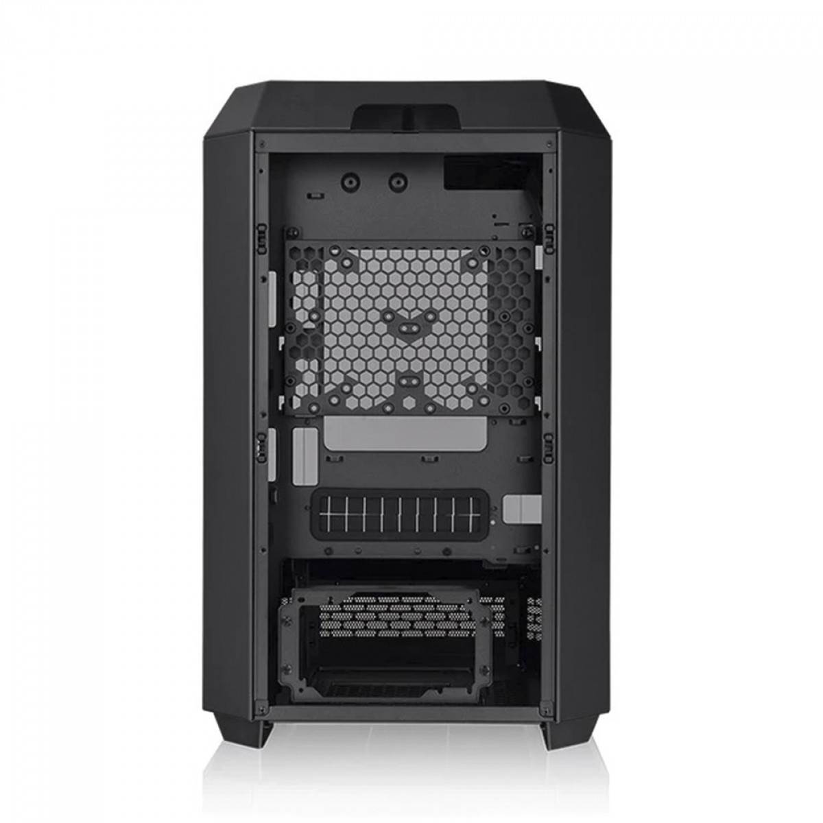 Gabinete Gamer Thermaltake The Tower 300, Micro Tower, Vidro Temperado, mATX, Sem Fonte, Com 2 Fans, Black, CA-1Y4-00S1WN-00