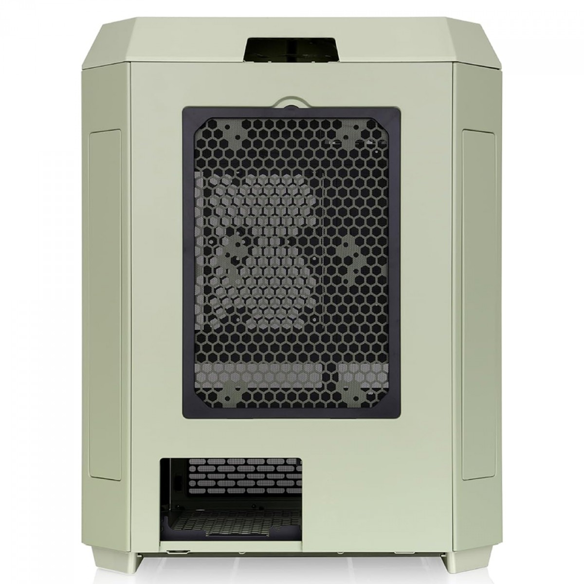 Gabinete Gamer Thermaltake The Tower 600 Matcha Green, Mid Tower, Vidro Temperado, ATX, Sem Fonte, Com 2 Fans, Verde, CA-1Z1-00MEWN-00