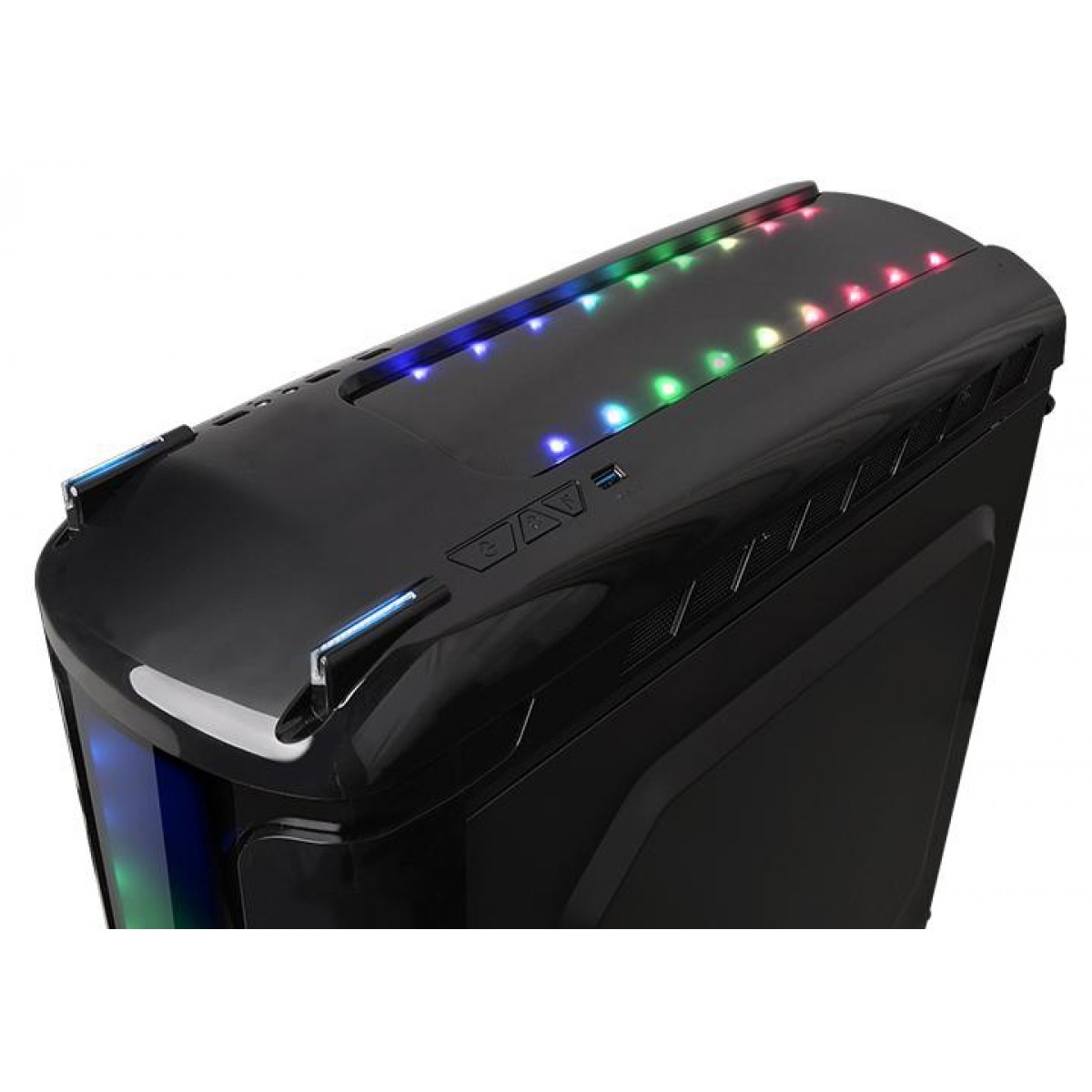 Gabinete Gamer Thermaltake Versa C22 RGB, Mid Tower, Black, Fonte TR-700, Water Cooler 3.0 RGB 240, CA1G900M1WN03