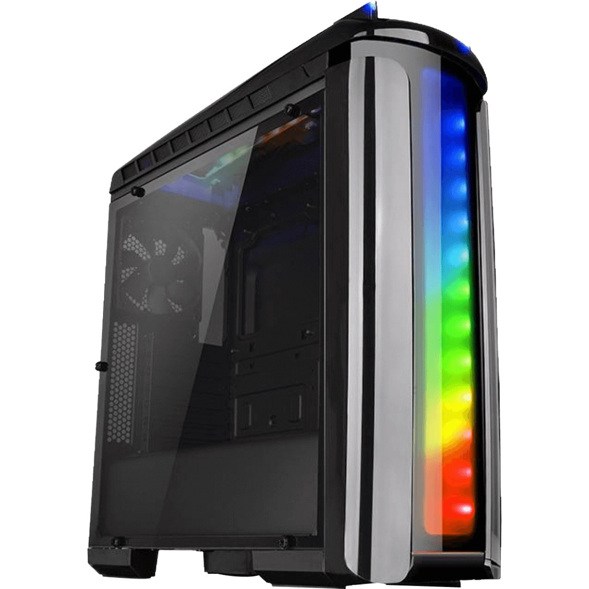 Gabinete Gamer Thermaltake Versa C22 RGB, Mid Tower, Black, Fonte TR-700, Water Cooler 3.0 RGB 240, CA1G900M1WN03
