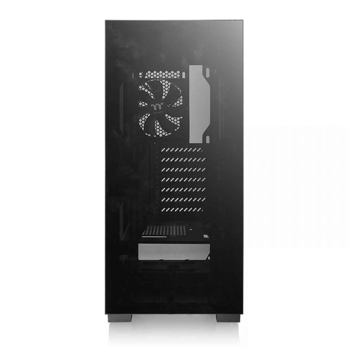 Gabinete Gamer Thermaltake Versa T25, Mid Tower, Vidro Temperado, Black, ATX, Sem Fonte, Com 1 Fan, CA-1R5-00M1WN-00