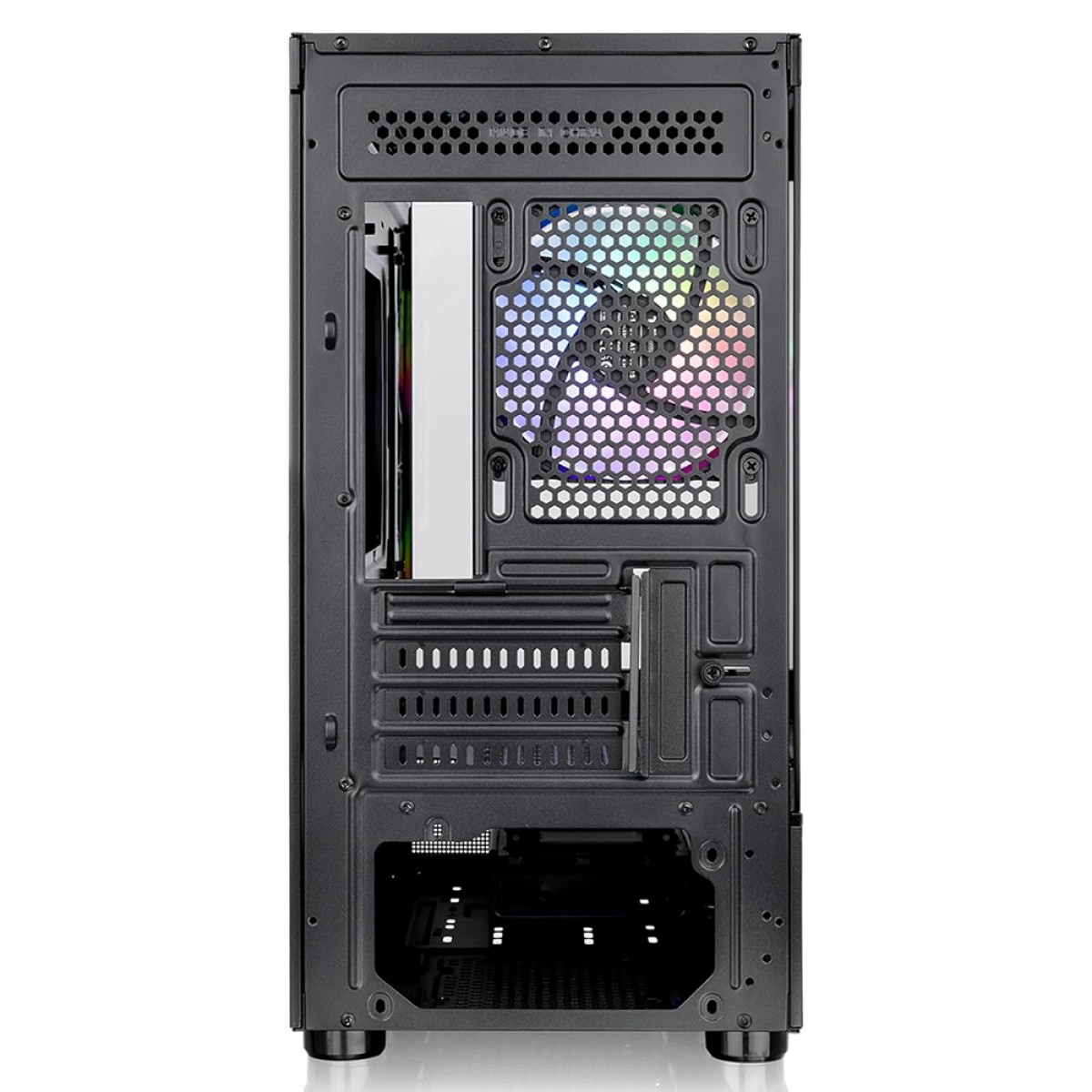 Gabinete Gamer Thermaltake View 170 TG, ARGB, Micro Tower, Vidro Temperado, mATX, Sem Fonte, Com 3 Fans, Preto, CA-1Z4-00M1WN-00