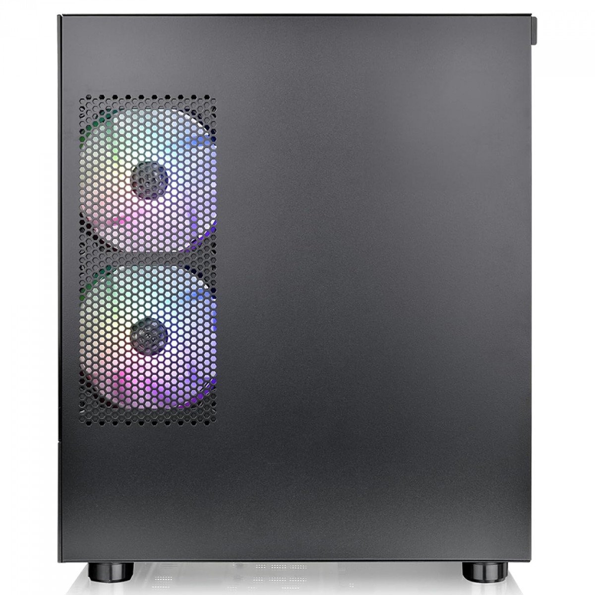 Gabinete Gamer Thermaltake View 170 TG, ARGB, Micro Tower, Vidro Temperado, mATX, Sem Fonte, Com 3 Fans, Preto, CA-1Z4-00M1WN-00