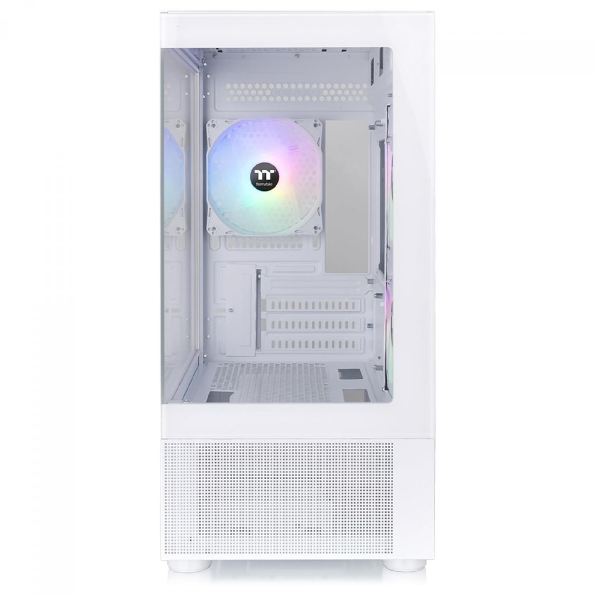 Gabinete Gamer Thermaltake View 170 TG Snow, ARGB, Micro Tower, Vidro Temperado, mATX, Sem Fonte, Com 3 Fans, Branco, CA-1Z4-00M6WN-00