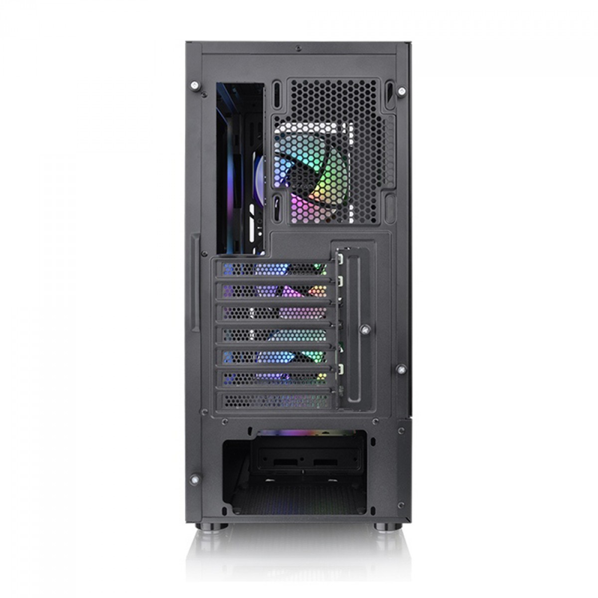 Gabinete Gamer Thermaltake View 200 TG ARGB, Mid Tower, Vidro Temperado, ATX, Sem Fonte, Com 3 Fans, CA-1X3-00M1WN-00
