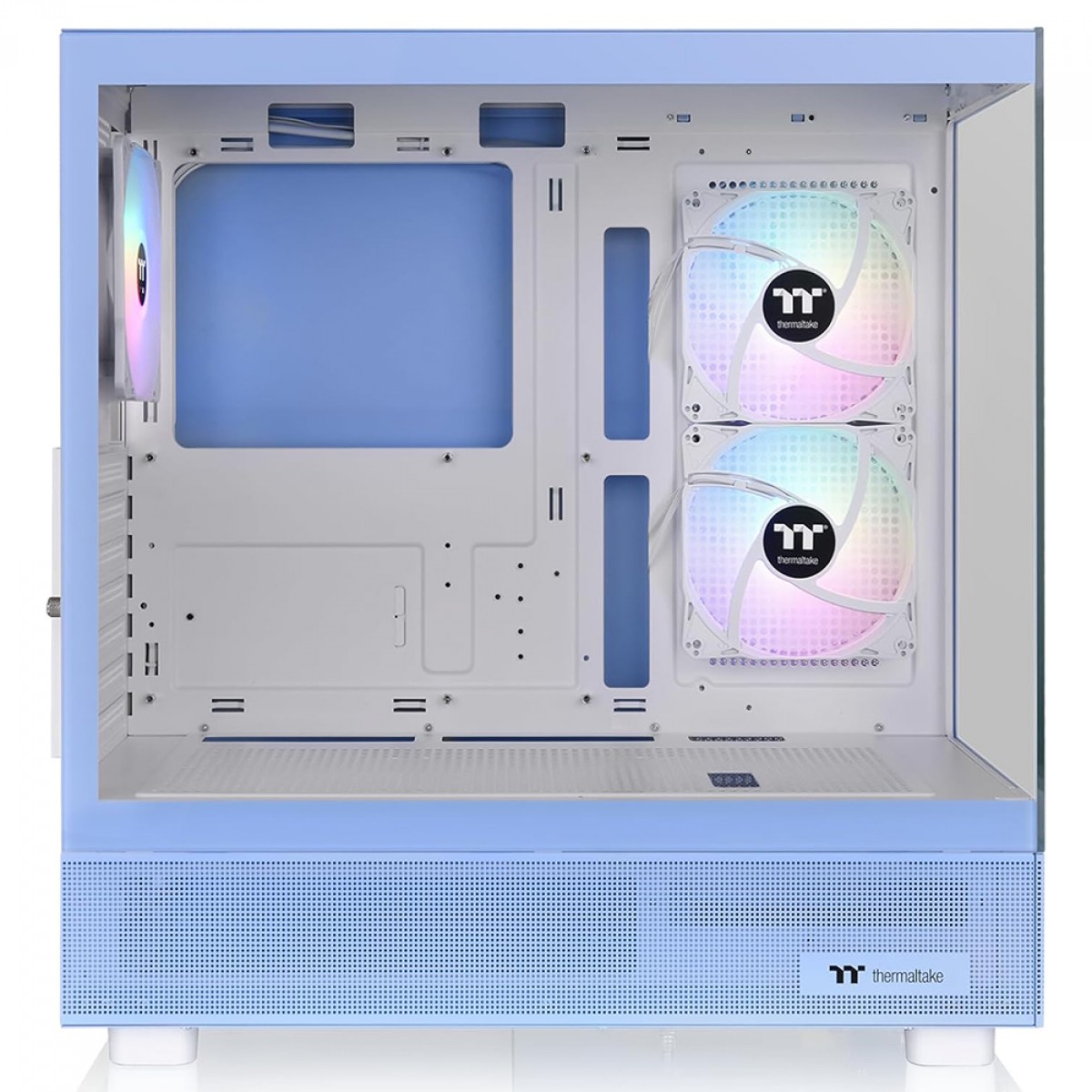 Gabinete Gamer Thermaltake View 270 Plus TG Hydrangea Blue, ARGB, Mid Tower, Vidro Temperado, EATX, Sem Fonte, Com 3 Fans, Azul, CA-1Y7-00MFWN-01