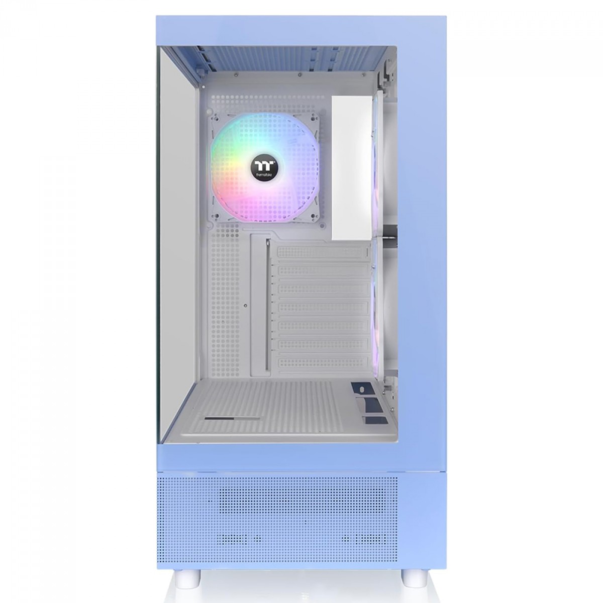 Gabinete Gamer Thermaltake View 270 Plus TG Hydrangea Blue, ARGB, Mid Tower, Vidro Temperado, EATX, Sem Fonte, Com 3 Fans, Azul, CA-1Y7-00MFWN-01